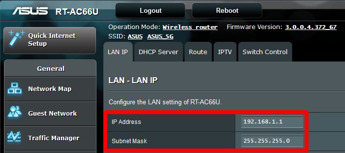 Ip address message