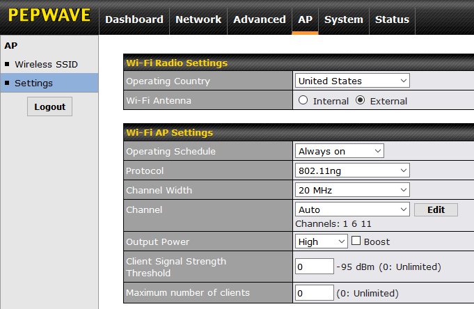 Surf SOHO Radio Configuration. HW2 Firmware 7